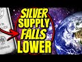 Silver Supply hits ALL TIME-LOWS!