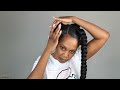 🔥How To EASY BOX BRAIDS  🚫 NO RUBBER BAND  YARN METHOD TENSION FREE Protective Style  Tupo1