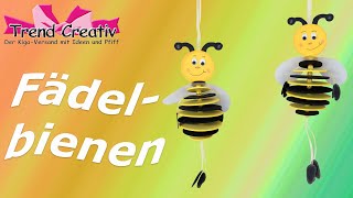 Kreativpaket Fädelbienen / Kinder basteln / Ideen für Kinder Frühling
