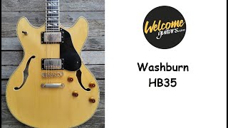 Washburn HB 35 Semi Hollow Body With hard case like epiphone sheraton es335