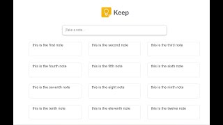 Build a Google Keep CRUD Notes Clone Using Localstorage in HTML5 CSS3 and Javascript