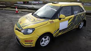 Young rally drivers Lauchlan Hunter and Rian Walker take on the Border Access Knockhill Rally!