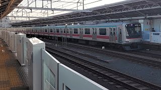 東急田園都市線5000系5107F各駅停車南栗橋行き二子新地駅到着(2023/4/16)