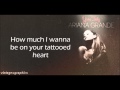 Ariana Grande - Tattooed Heart (Lyrics)