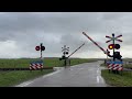 spoorwegovergang usquert dutch railroad crossing