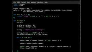 Python [colorama] Finale