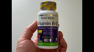 Natrol Vitamin B-12 Unboxing!