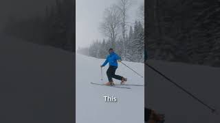 Telemark ski exercise - SIDE SLIIPPING AND UPPER BODY