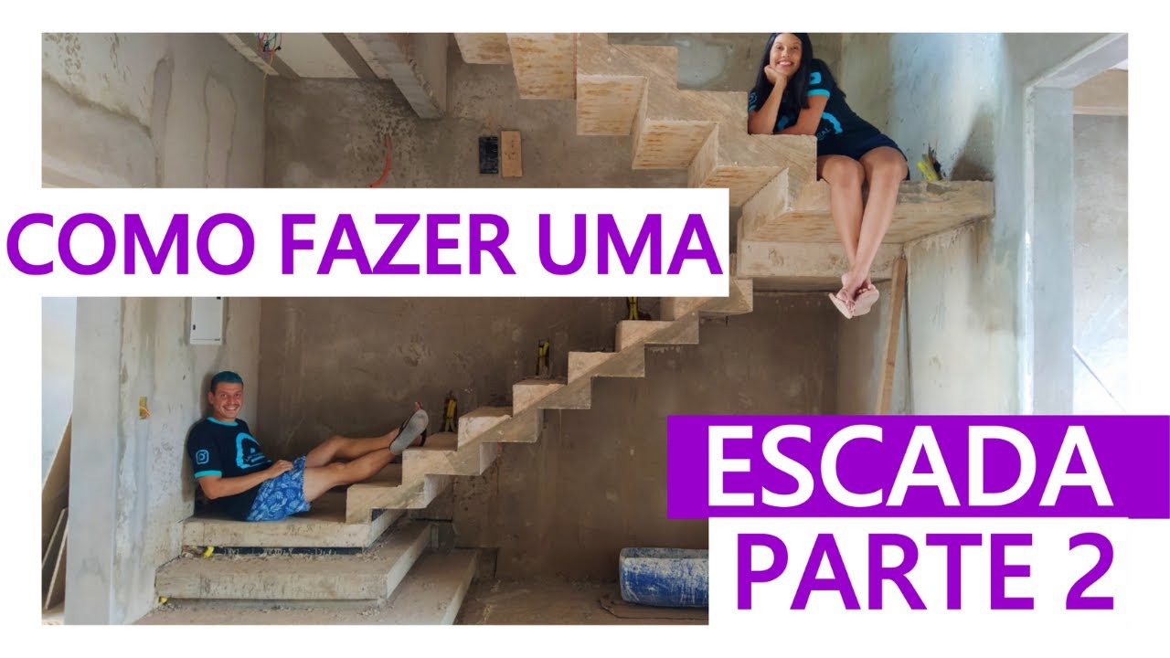 Como Fazer Escada Cascata De Concreto Plissada Em U Passo A Passo Ep02