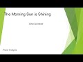 The Morning Sun is Shining by Olive Schreiner