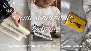 una semana de lecturas📖🎀 (diario de lecturas, reseña “la trena”…)