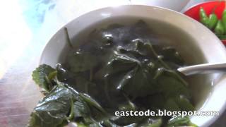 Canh rau má Pennywort soup Vietnam