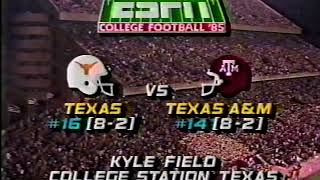 1985 Texas Aggie vs tu game