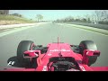 f1 2017 onboard räikkönen fastest lap of testing