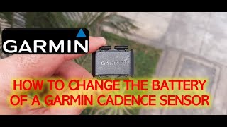 CHANGING THE BATTERY TO A #GARMIN CADENCE SENSOR