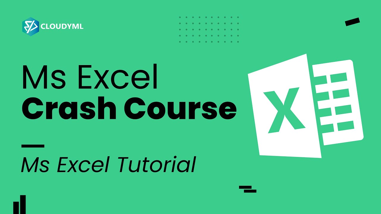 Crash Course On Excel Excel Tutorial Excel For Data Analysis Crash Course On Excel Excel Tutorial Excel For Data Analysis