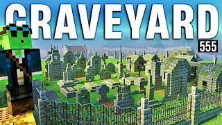 Realistic Graveyard Build! - Let's Play Minecraft 555