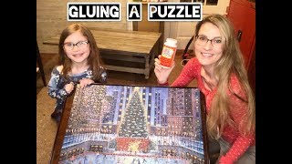 How To Glue a Puzzle - EASIEST WAY!
