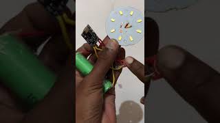 How to make powerfull touch And Recharging Emergency light #shorts #craft #electronic #project#hack