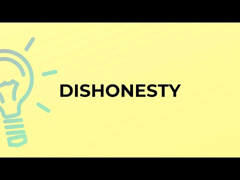 Is dishonesty a word?