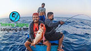 Trik Membuat Kawan Ketagihan Mancing || Training Jigging Laut Dalam