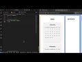 ASMR Coding: Build a Responsive Calendar with HTML, CSS & JavaScript | No Talking, Step-by-Step