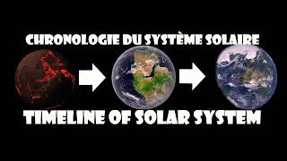 Timeline of the solar system / chronologie du système solaire (realist)