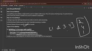 NumPy Array spliting and searching | NumPy Array Sorting and Filtering (M) || Python