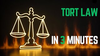 Tort Law Explained in 3 minutes in Basic English