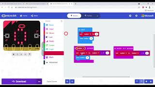 Digital Counter - BBC Micro:bit Projects 2021 + ( Python Programming)