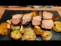 【asmr】eat crispy pork and grilled vegetables【eating sounds】 263