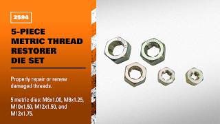 LANG 2594 - 5-Piece Metric Thread Restorer Die Set
