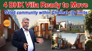 Luxury 4BHK Villa \u0026 Plot For Sale In Perumbakkam, Chennai | Malles Akankssha | Chennai Homes Review