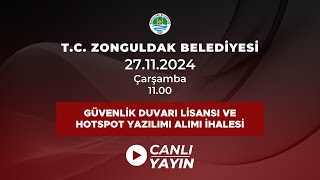 27.11.2024 11.00 -  Bilgi İşlem Müdürlüğü -Güvenlik Duvarı Lisansı ve Hotspot Yazılımı Alımı İhalesi