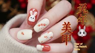 【ENG SUB】Cute 3D Bunny Nails 🐰| Year of the Rabbit Nails | 兔年美甲|可爱的立体兔兔 | 2023