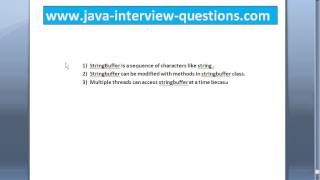 Explain StringBuffer in java with help of example?