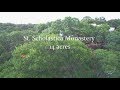 St  Peter's The Apostle, St. Scholastica/Benedictine, Boerne, Texas aerial video