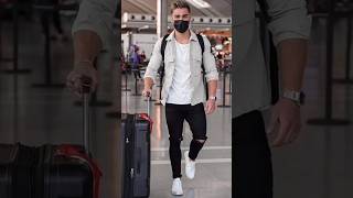 comfortable airport✈️ outfit for men#airportoutfit #airportstyle #trending #trendingshorts #trends