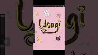 Usagi Tsukino / Sailor Moon using Usagi Brush | Throwback Anime Art