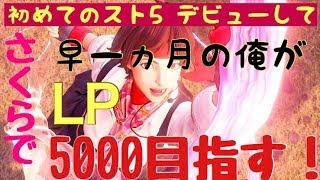 【ストリートファイター５PC版】スト５　LP5000目指す！さくらを使う！＃16【生放送】