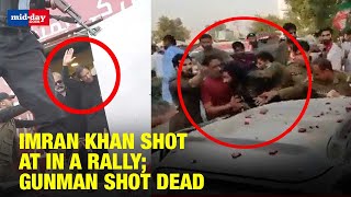Bullets Fired On Former Pak PM Imran Khan, Gunman Shot Dead
