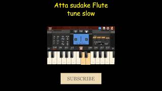 Atta sudake flute tune slow | Piano cover | Mass BGM Guru | Khiladi​ Songs | #Shorts