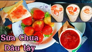 Sữa Chua Dâu Tây! Cách làm Mứt Dâu Tây màu đẹp thơm ngon dễ làm tại nhà.