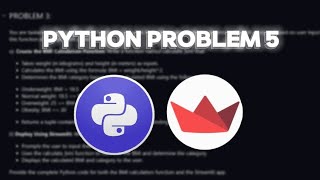 P.P5 || Build and Host a BMI Calculator Using Python and Streamlit.