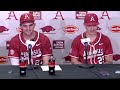 ryder helfrick kuhio aloy recap arkansas baseball s win over grambling state