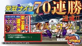 パワプロ2020 栄冠ナインで70連勝!?育成のコツとは