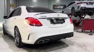 BENZ W205 C63AMG 배기음 조금더 우렁차게 만들어드렸습니다!!