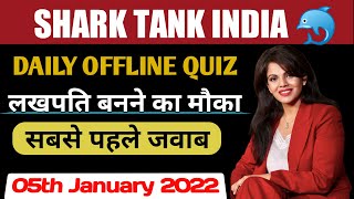 Shark tank india || Shark tank offline quiz answers || 05 January 2022 || Home shark play along live