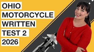 Ohio Motorcycle Written Test 2 2026 (50 Questions with Explained Answers)