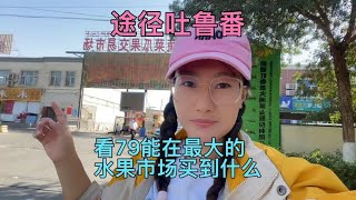 环游祖国途径吐鲁番，看79能在吐鲁番最大的水果批发市场买到什么【娇娇环游中国】